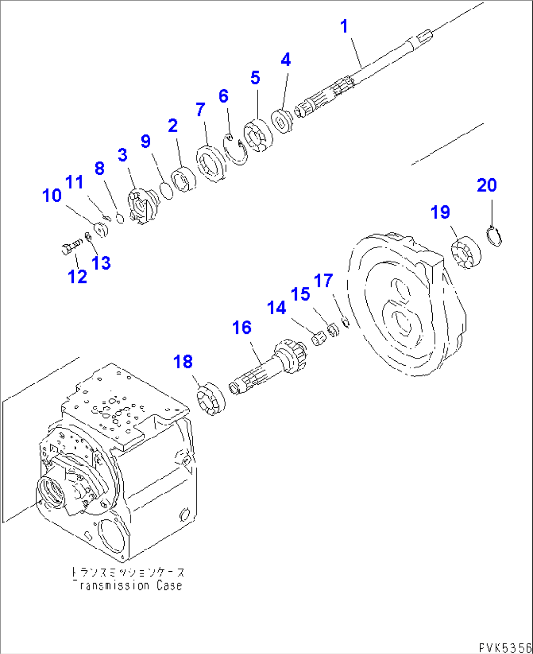 TRANSMISSION (FOR F3-R3 TRANSMISSION) (INPUT AND OUTPUT)