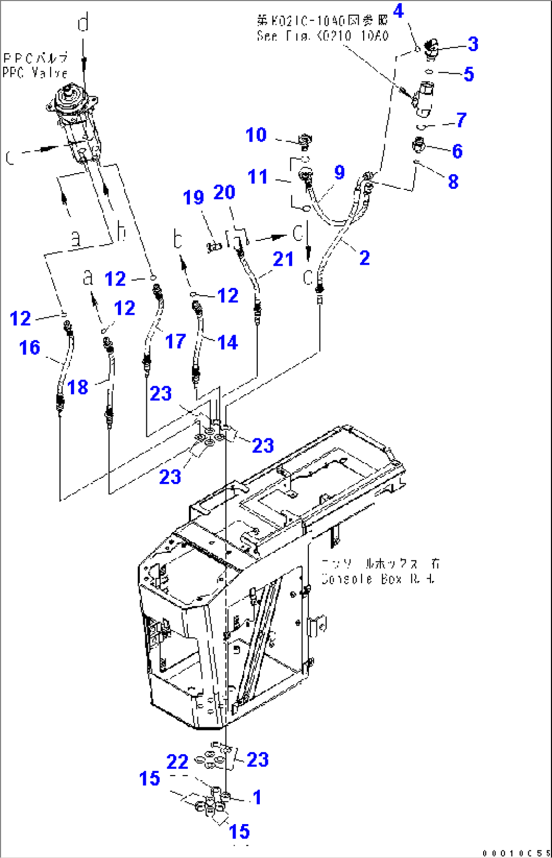 FLOOR (LOADER CONTROL) (2/2) (HOSE)