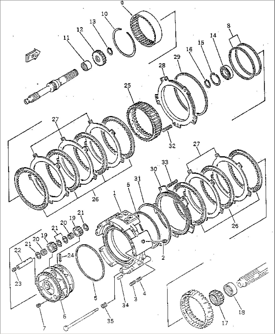 FORWARD AND 3RD CLUTCH