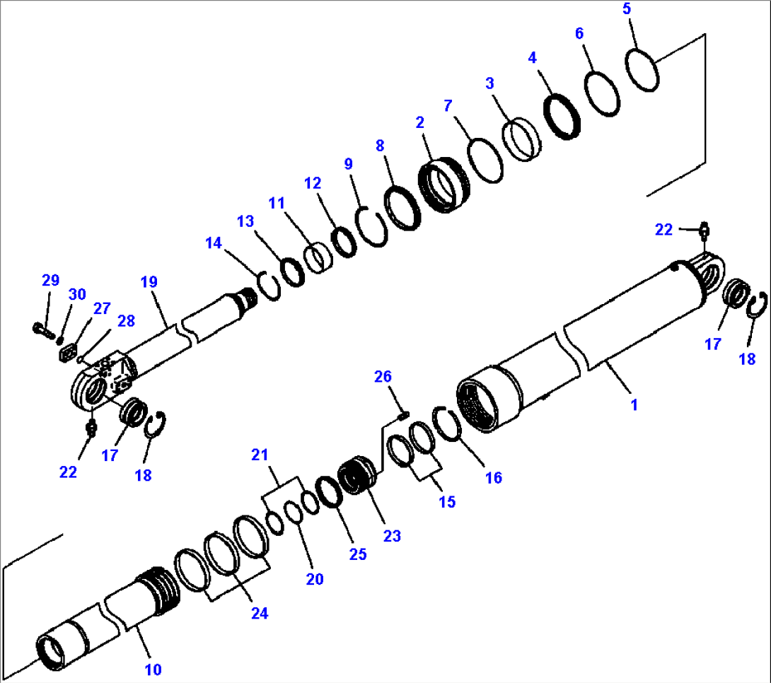 H3410-14A0 HOIST CYLINDER