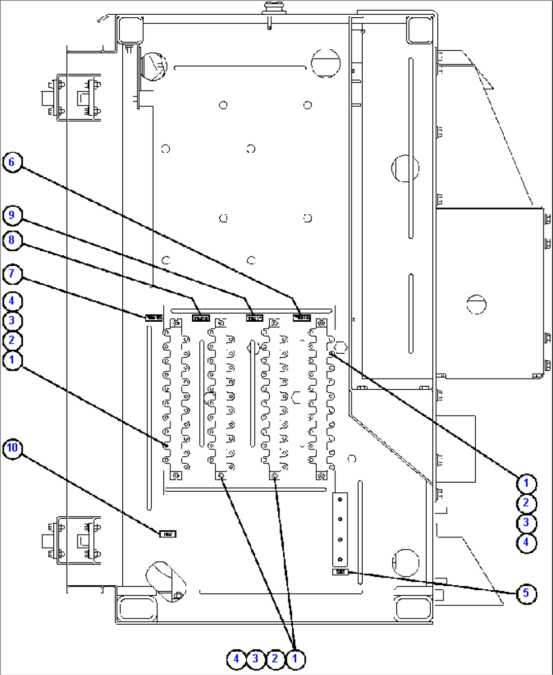 CONTROL CABINET RIGHT DOOR (LEFT SIDE WALL)