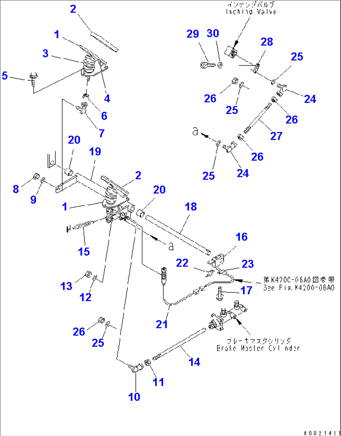 FLOOR (BRAKE CONTROL) (BRAKE PEDAL AND LINKAGE)(#12001-)