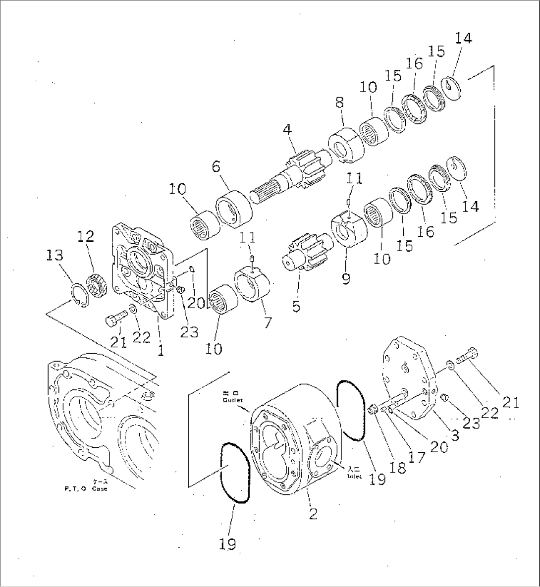 HYDRAULIC PUMP (EXCEPT JAPAN)