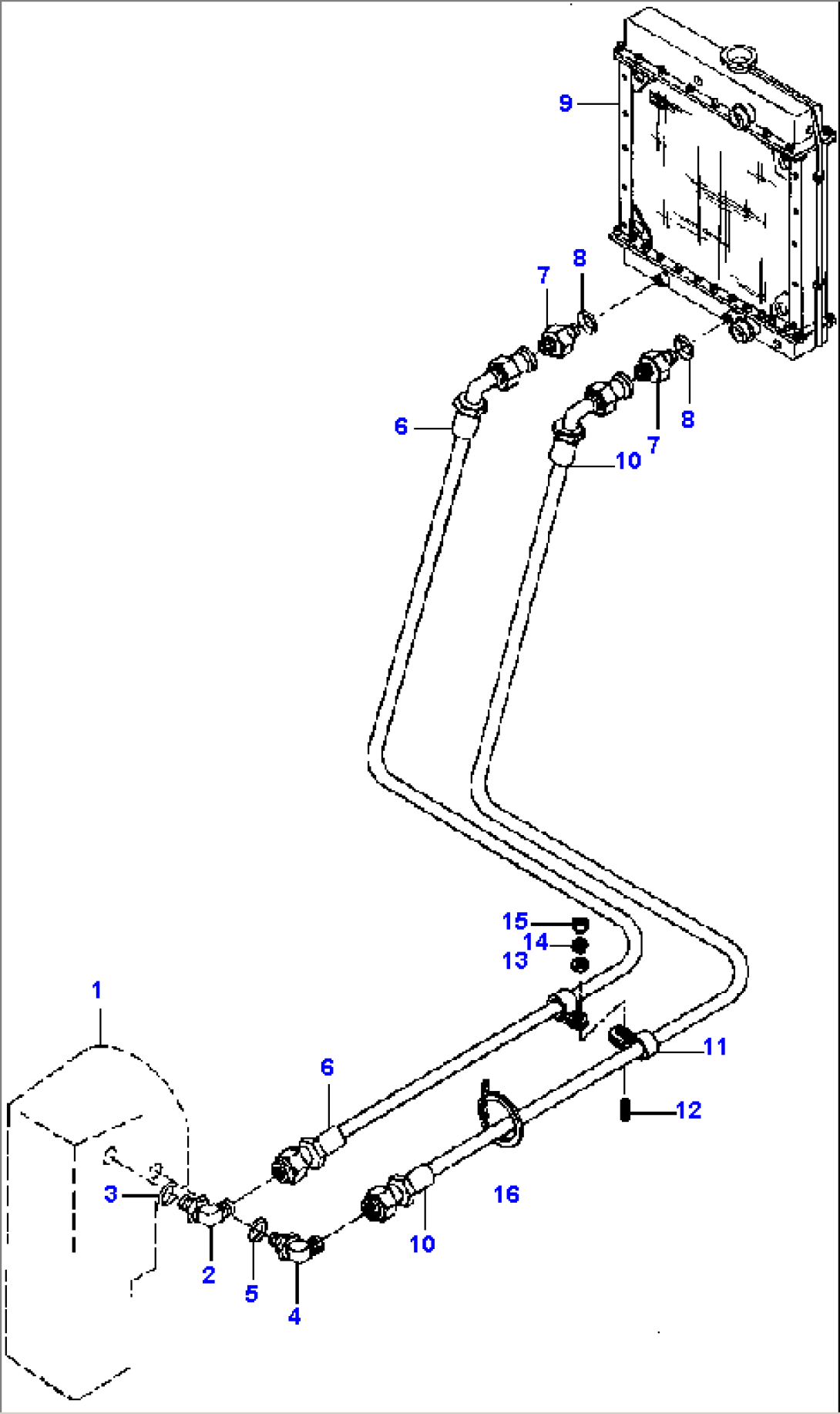 CONVERTER OIL COOLER LINES