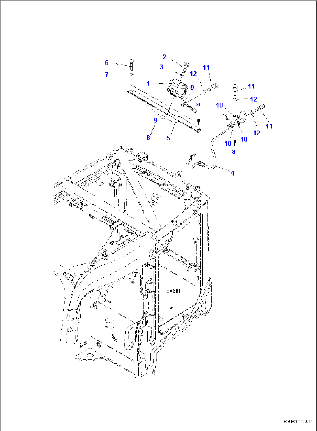 ADDITIONAL REAR WORKING LAMP WITHOUT BEACON LAMP