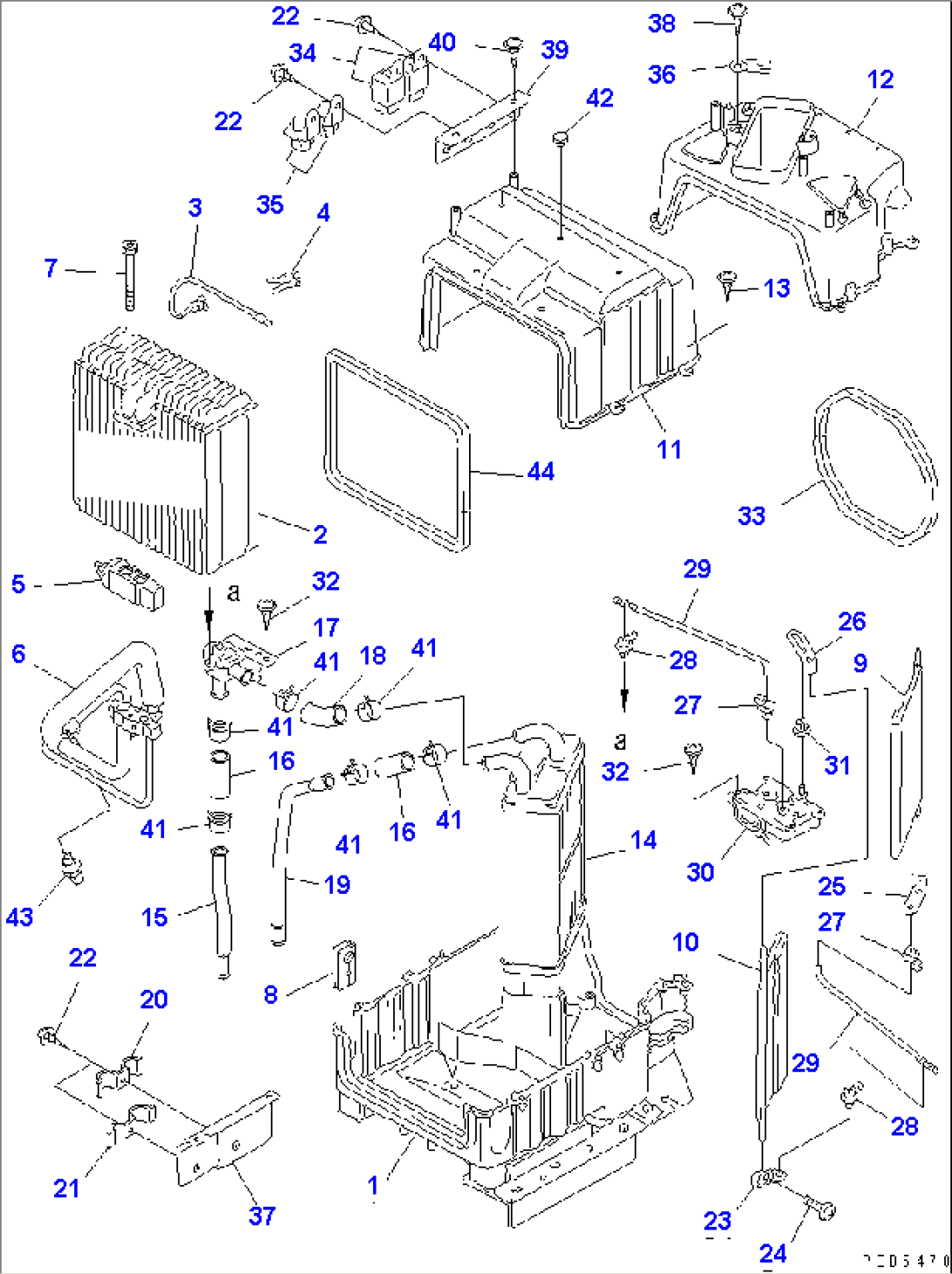 CORE UNIT ASSEMBLY (FOR AIR CONDITIONER)(#K32001-)