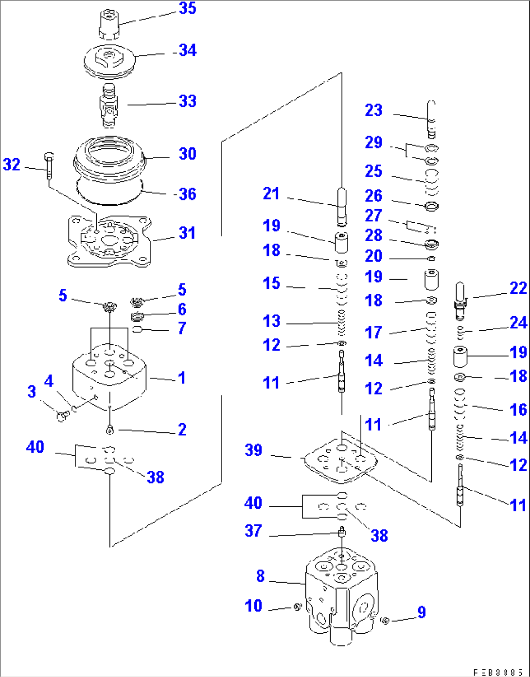 P.P.C. VALVE (FOR BLADE CONTROL)(#60272-)