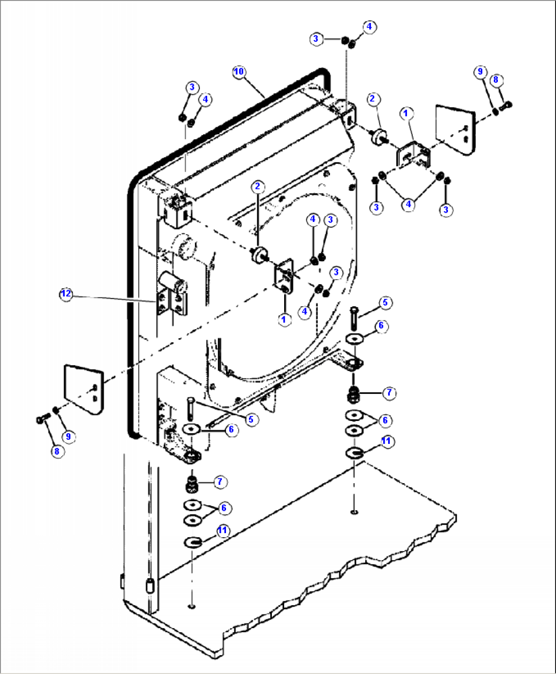 C0102-01A0 RADIATOR/OIL COOLER MOUNTING