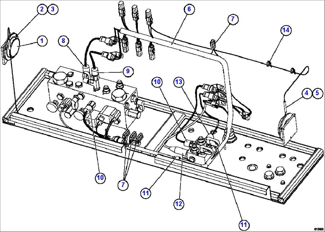 HYDRAULIC BRAKE CABINET INTERNAL WIRING