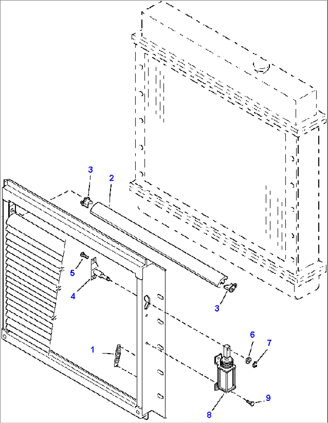 FIG. C5140-01A1 RADIATOR SHUTTER ASSEMBLY