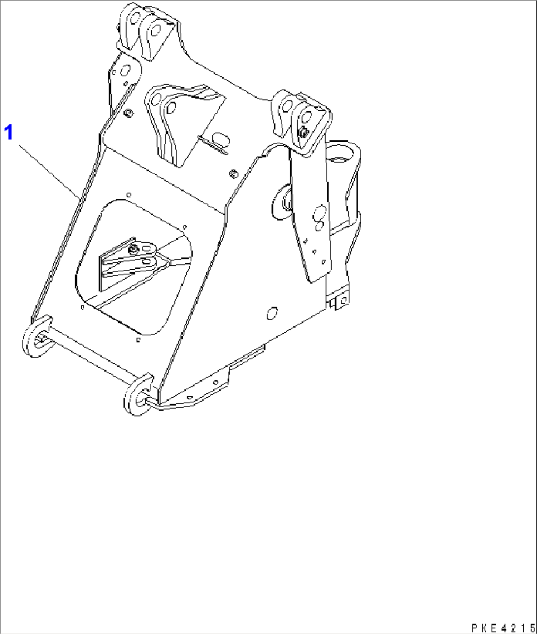 FRONT FRAME (FOR 3-SPOOL VALVE AND 4-SPOOL CONTROL VALVE)