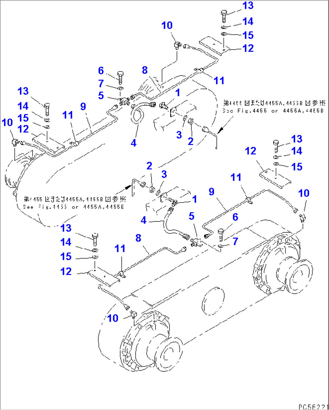 BRAKE PIPING (4/4) (BRAKE VALVE TO WHEEL BRAKE)