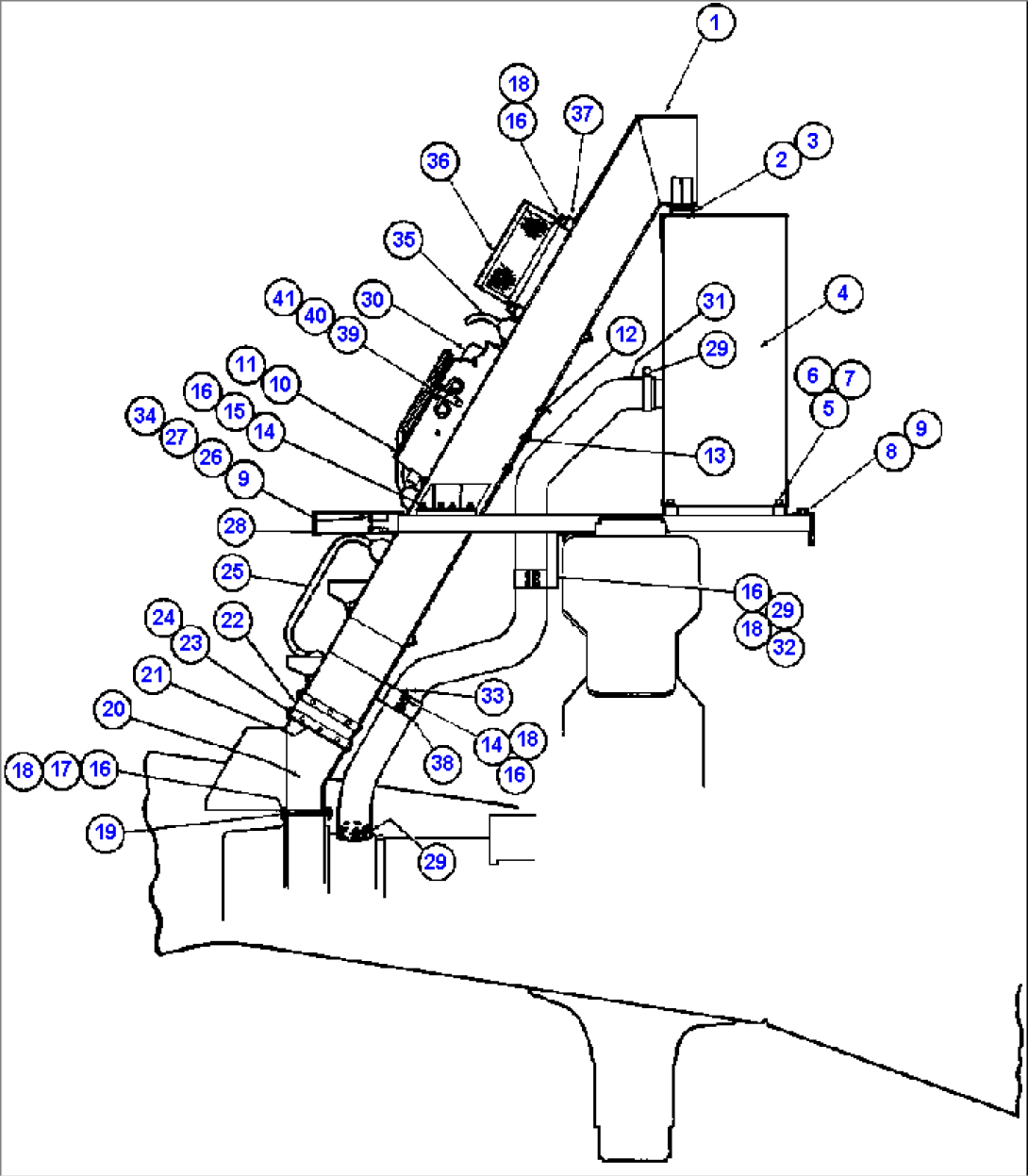 BLOWER INLET INSTL