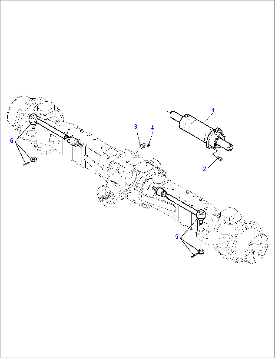 REAR AXLE (7/8) (4WS)