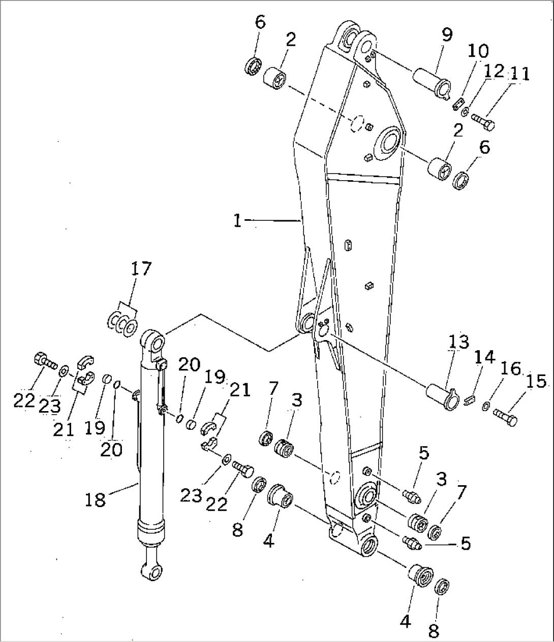 ARM (4.8M) (ARM AND BUCKET CYLINDER) (FOR COMPONENT)
