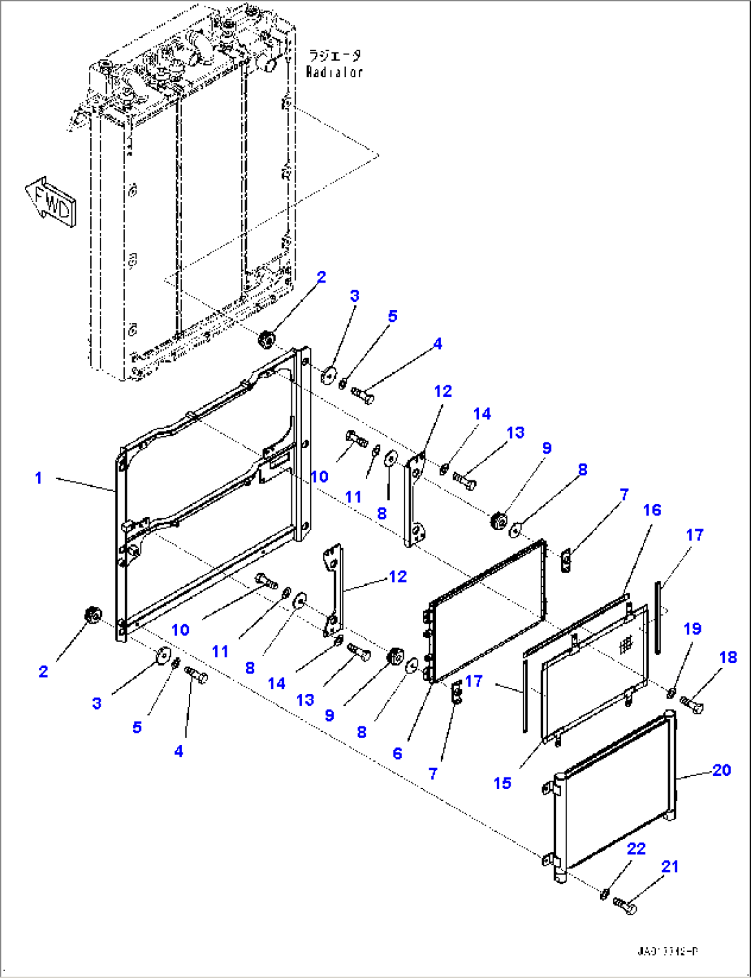 Cooling System, Condenser (#22001-)