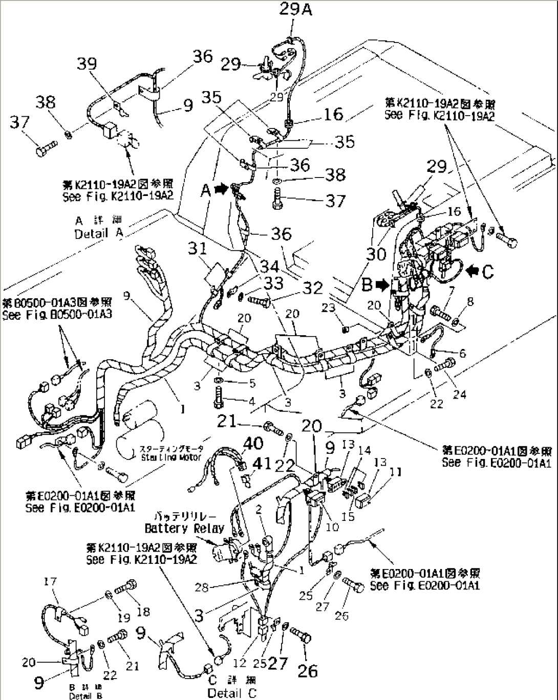 FLOOR FRAME (WIRING)(#3001-)