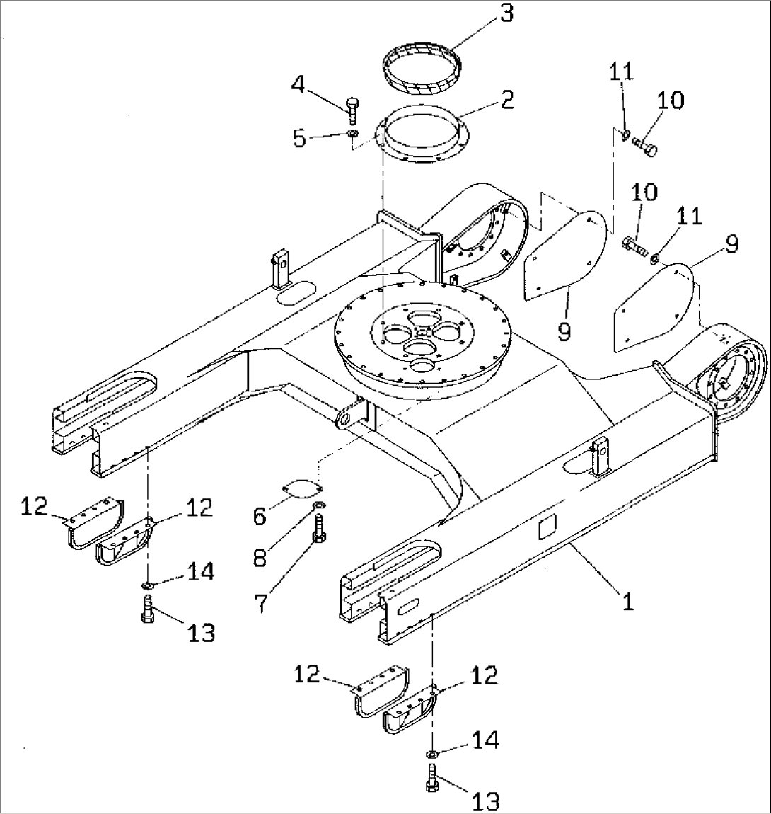 TRACK FRAME (WITH STRENGTH UNDER COVER)(#45001-52373)