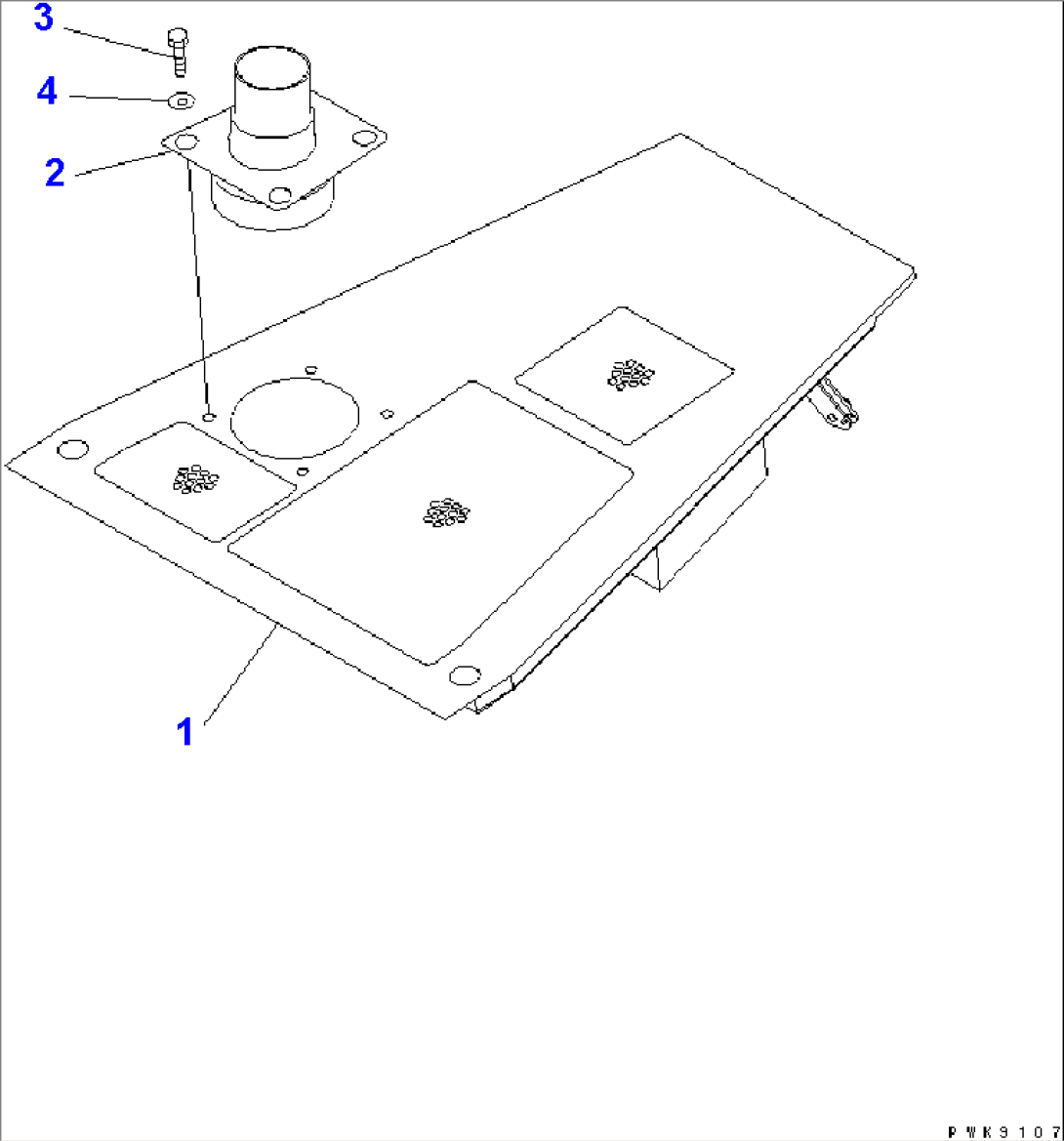 ENGINE HOOD (WITHOUT CAB)