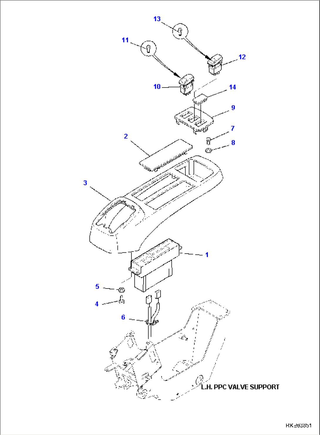 LEFT DASHBOARD (FOR AIR CONDITIONING)