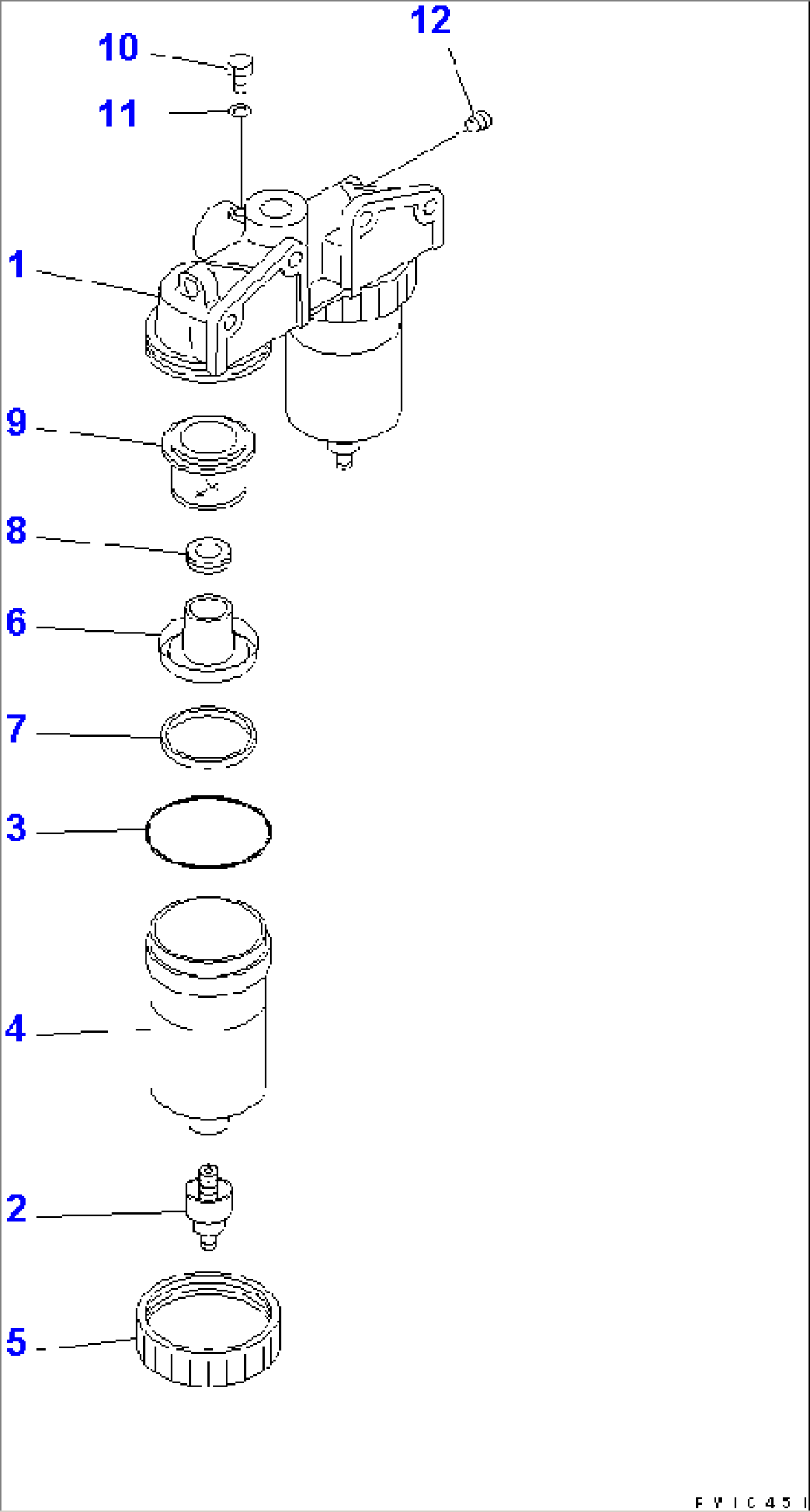 FUEL TANK (WATER SEPARTOR) (INNER PARTS)