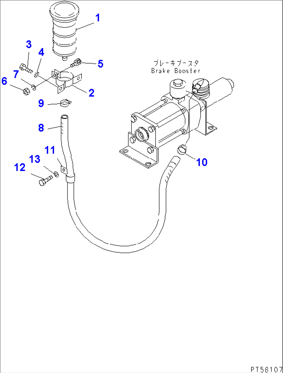 BRAKE PIPING (RESERVOIR TANK LINE)