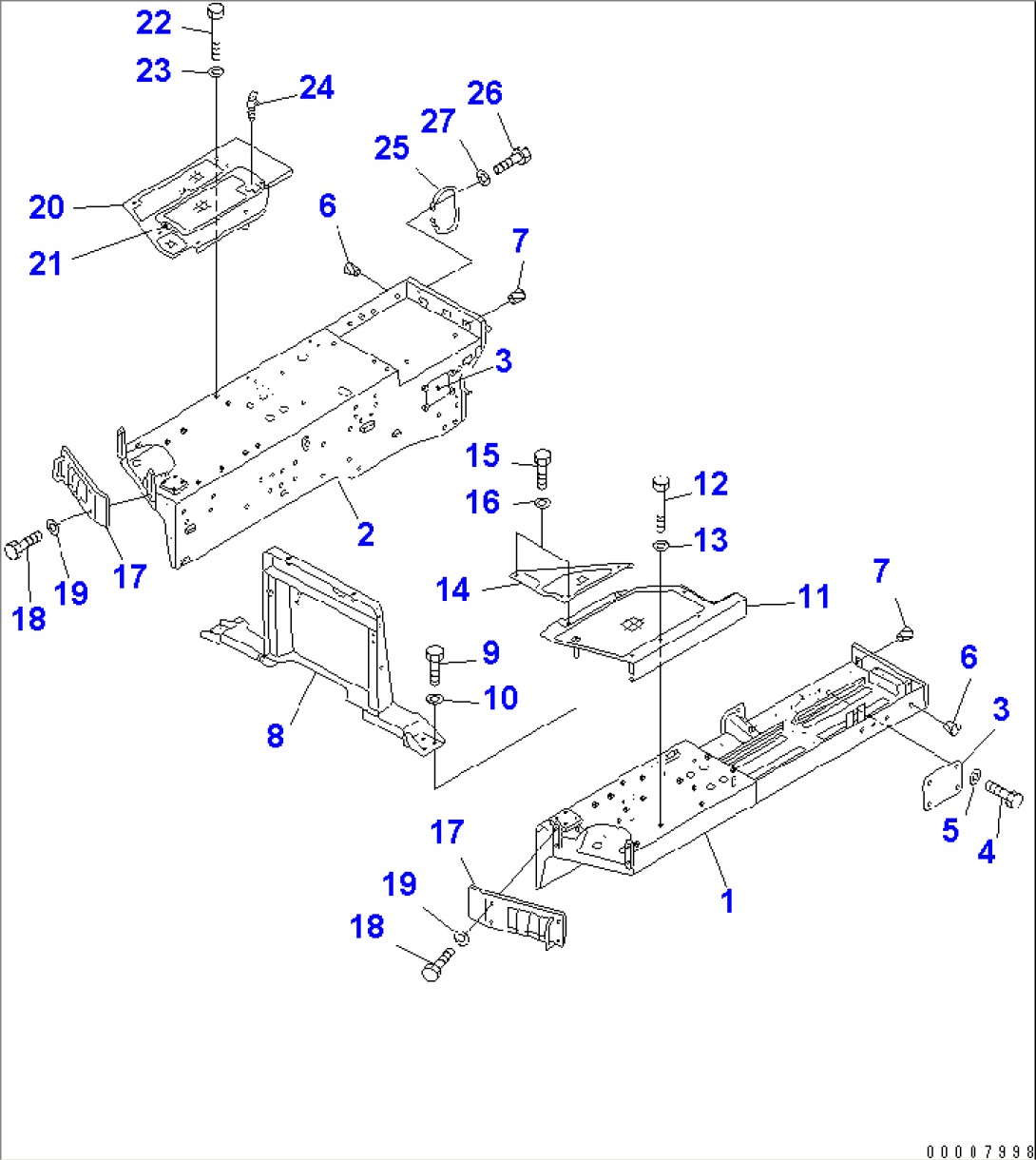 FENDER (FOR TOWING WINCH AND ROPS AND CAB)(#3890-)
