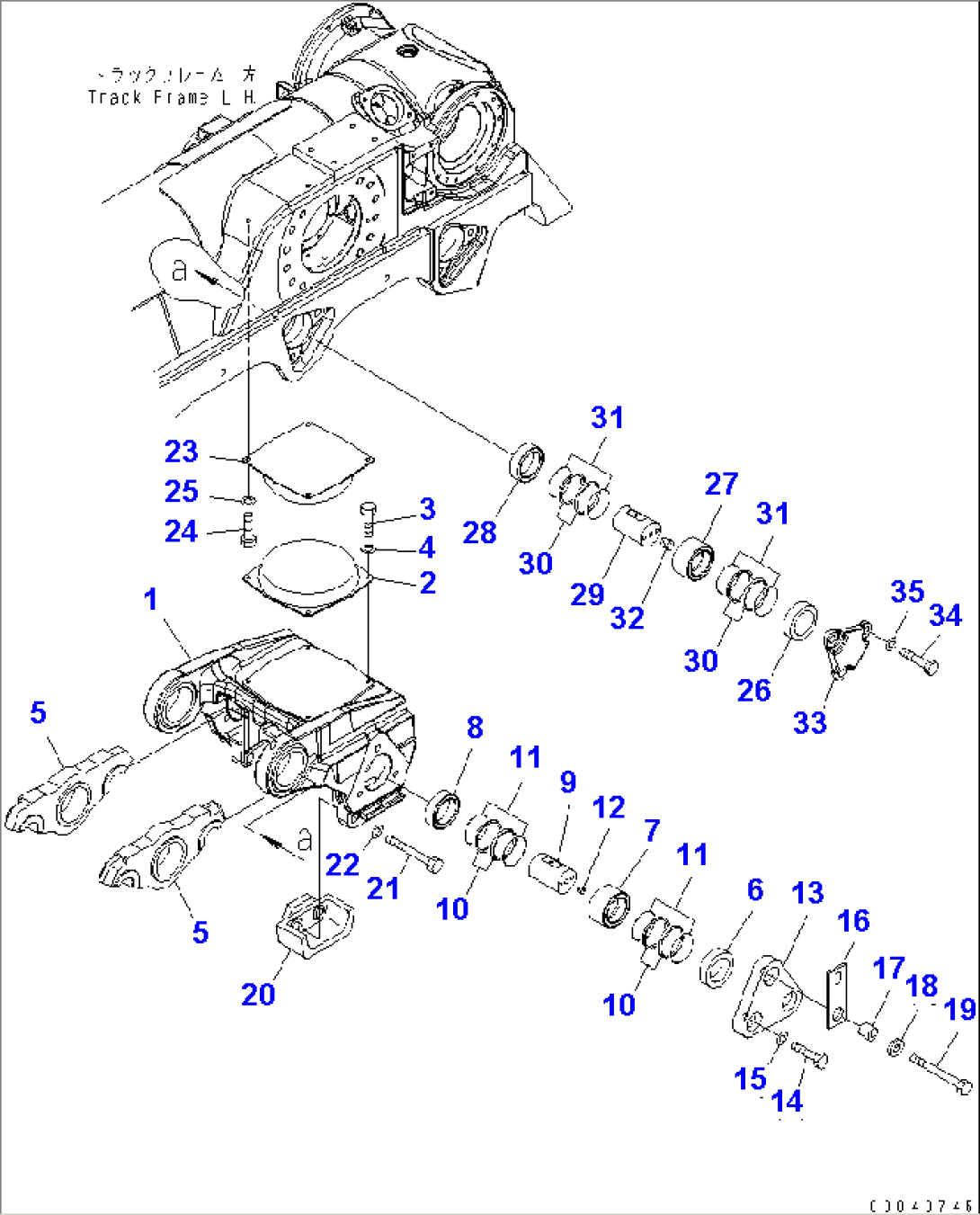 TRACK FRAME (BOGIE) (L.H.)(#30001-)