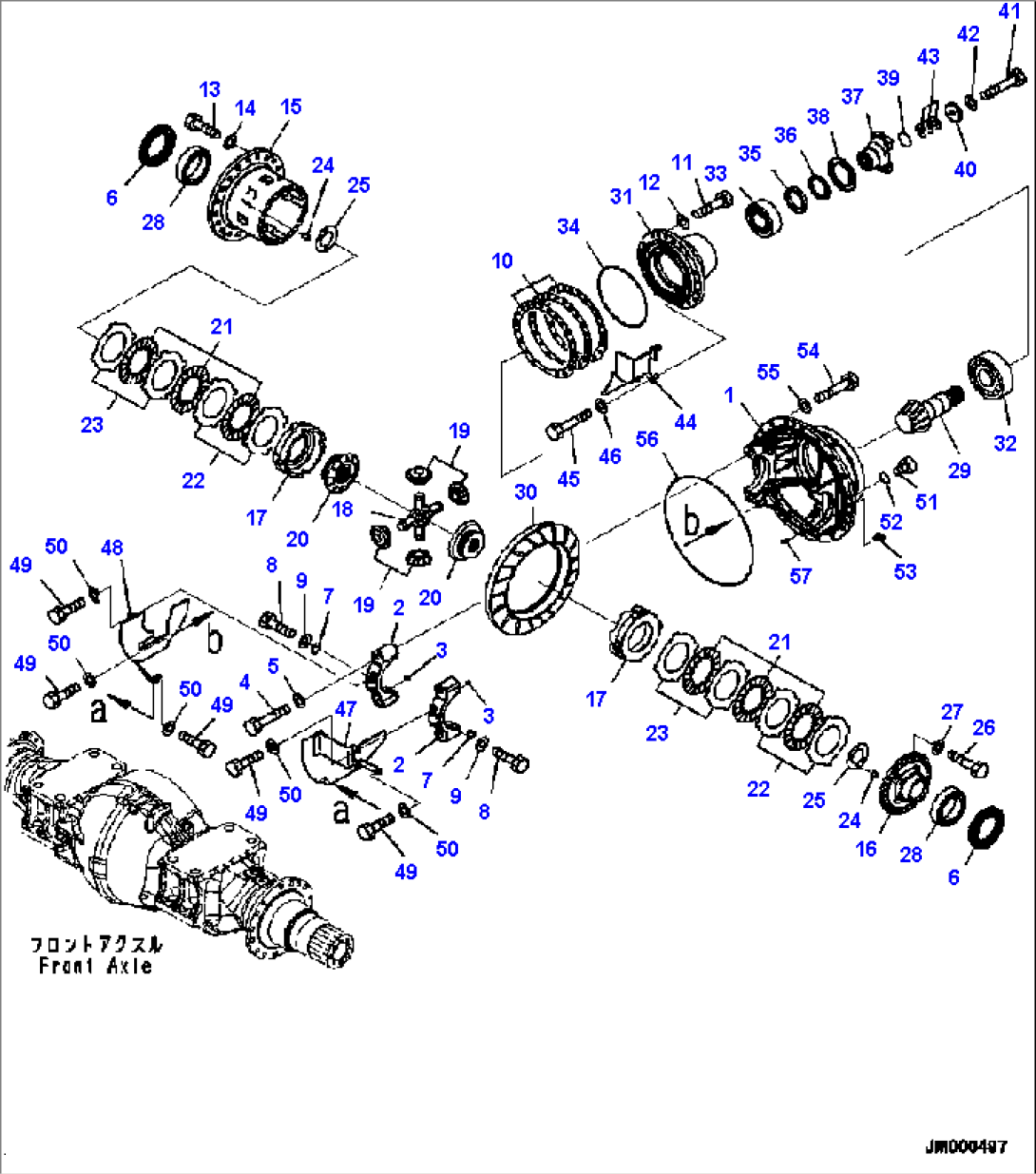 F4500-002008 REAR AXLE DIFFERENTIAL (LIMITED SLIP)