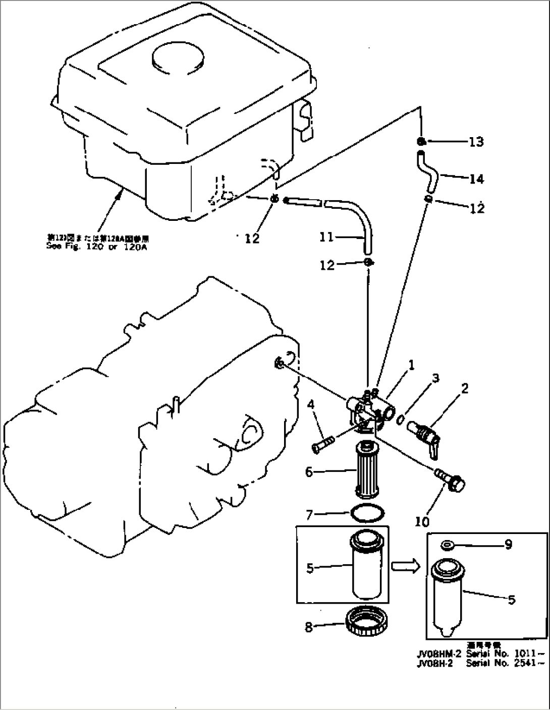 FUEL FILTER AND PIPING