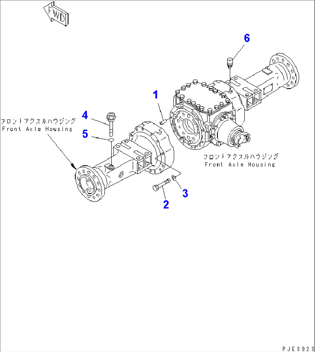 FRONT AXLE (AXLE HOUSING MOUNTING PARTS)