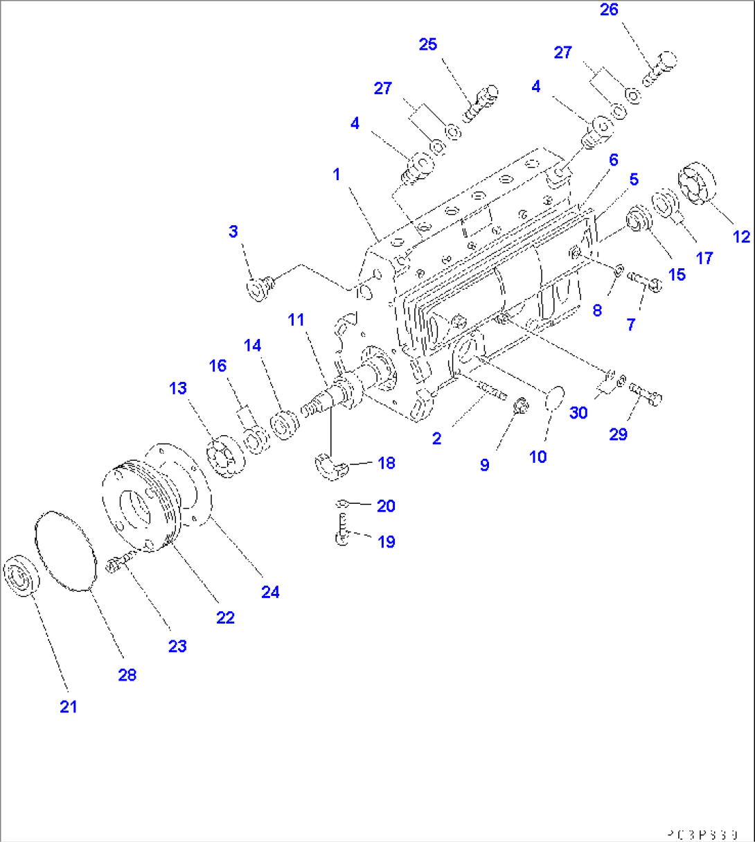 FUEL INJECTION PUMP (PUMP) (1/2) (INNER PARTS)(#26316011-)