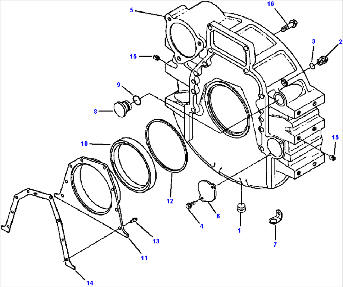 FIG. A8106-A3A5 FLYWHEEL HOUSING