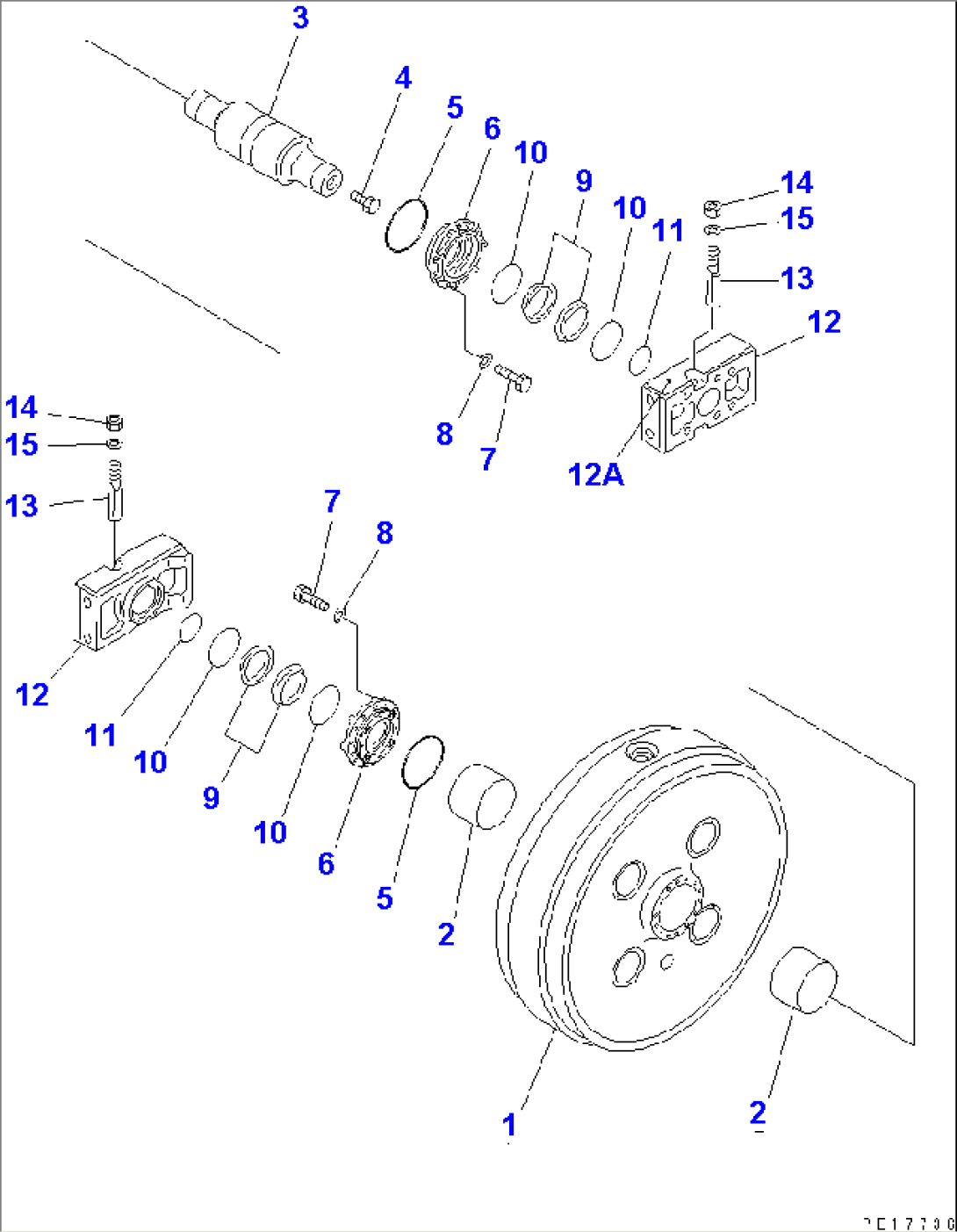 FRONT IDLER(#10001-10011)