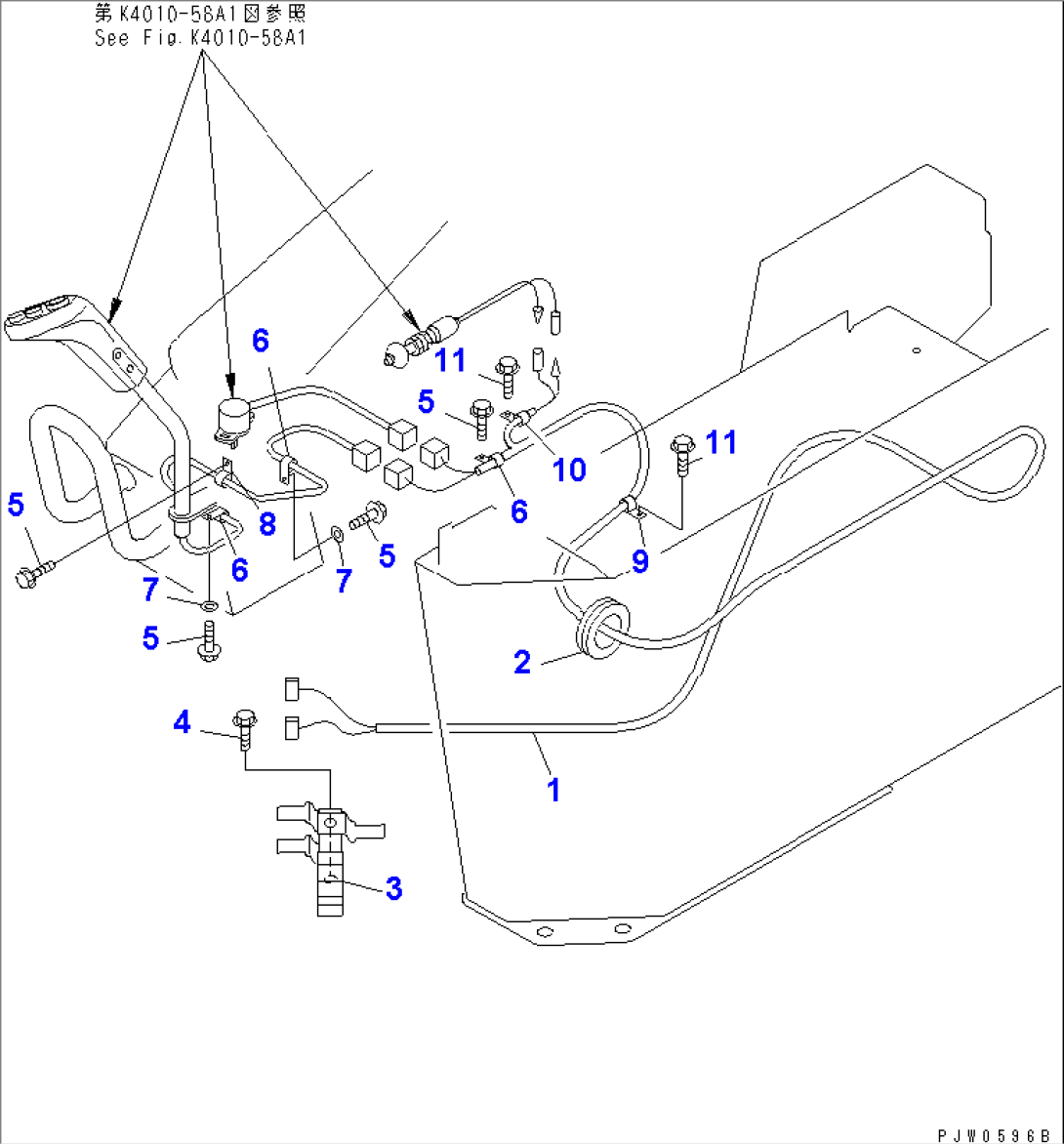 FLOOR (CONSOLE BOX HARNESS) (WITH ADVANCED JOY STICK STEERING)(#51001-51074)