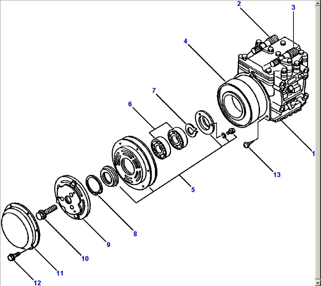 AIR CONDITIONER COMPRESSOR AND MAGNETIC CLUTCH