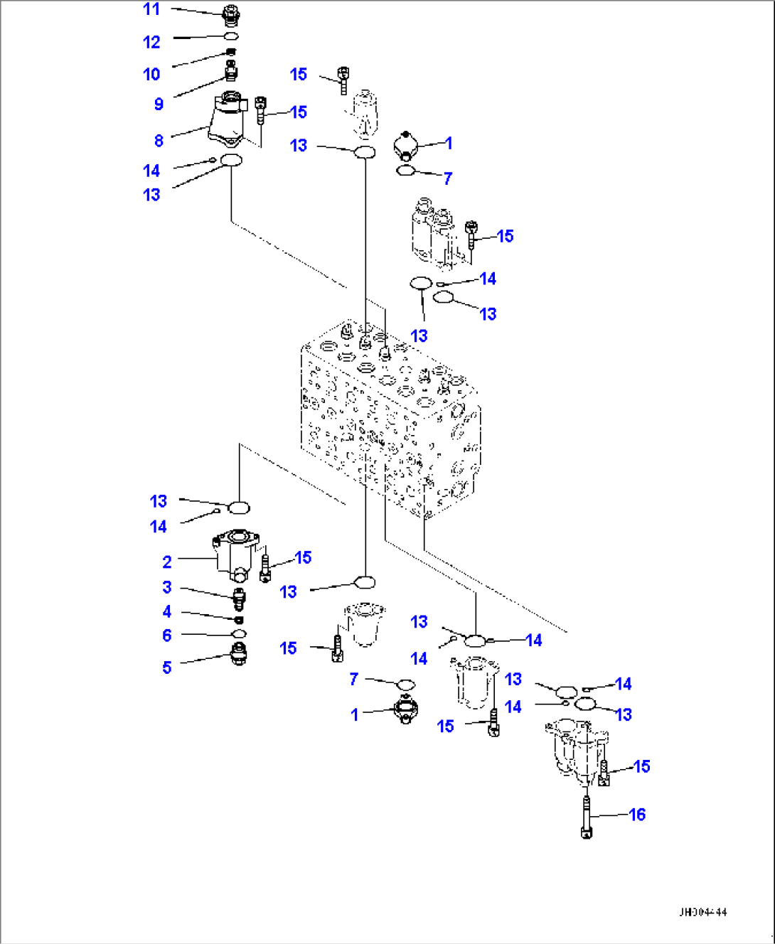 Main Control Valve, Inner Parts, Control Valve (4/21)