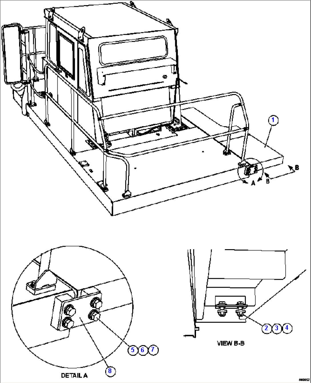 LH REAR CENTER DECK INSTALLATION