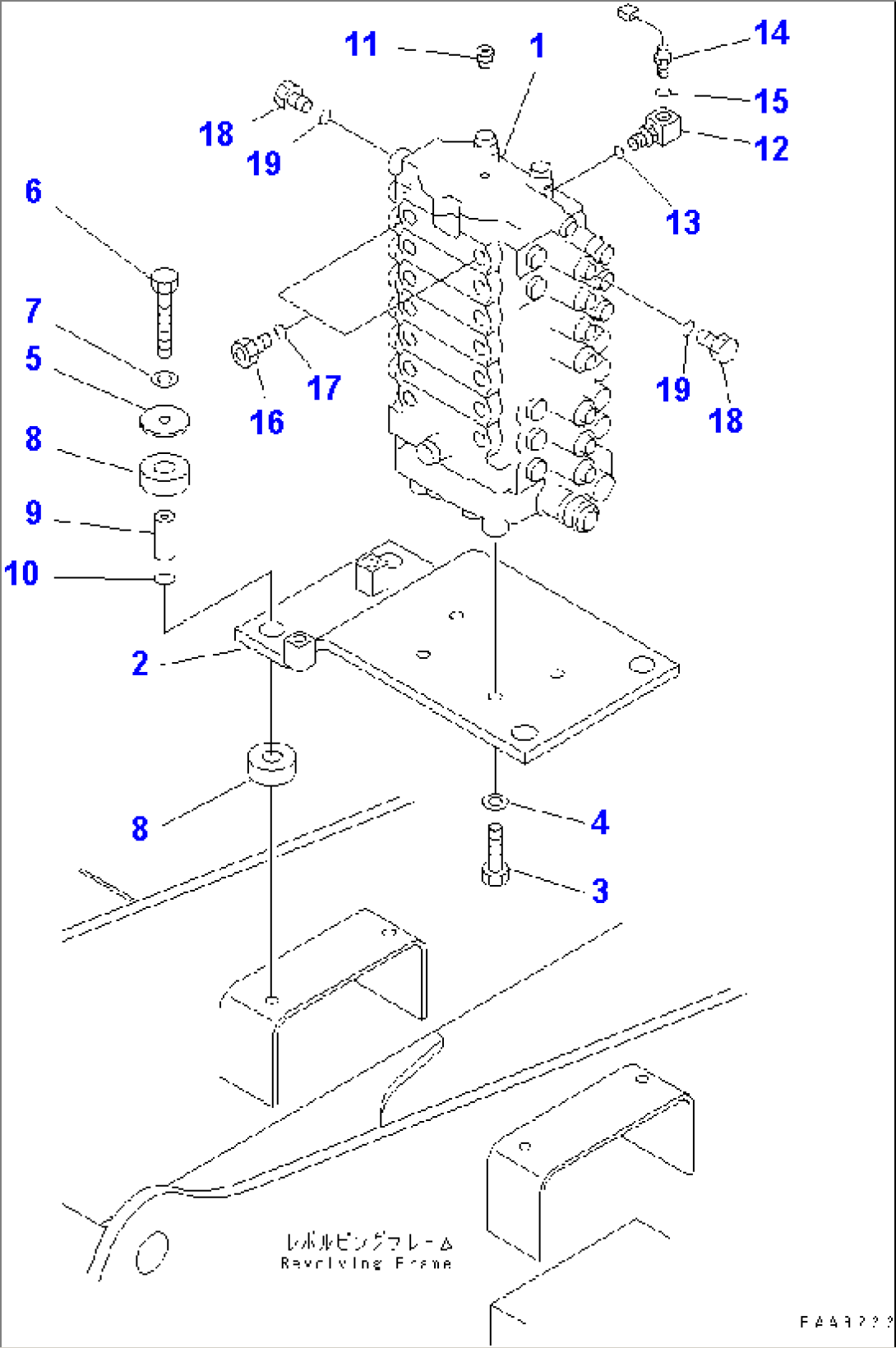 MAIN VALVE (VALVE¤ BRACKET¤ MOUNT AND SENSOR) (1 ACTUATOR) (ATTACHMENT LINE LESS)(#50344-50999)