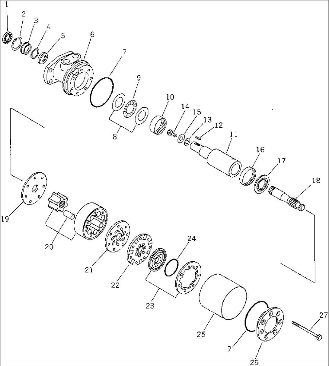 HYDRAULIC MOTOR(#60001-60031)