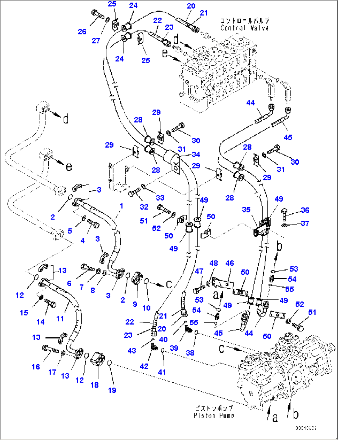 Hydraulic Pump Piping, Delivery Piping (#30147-)