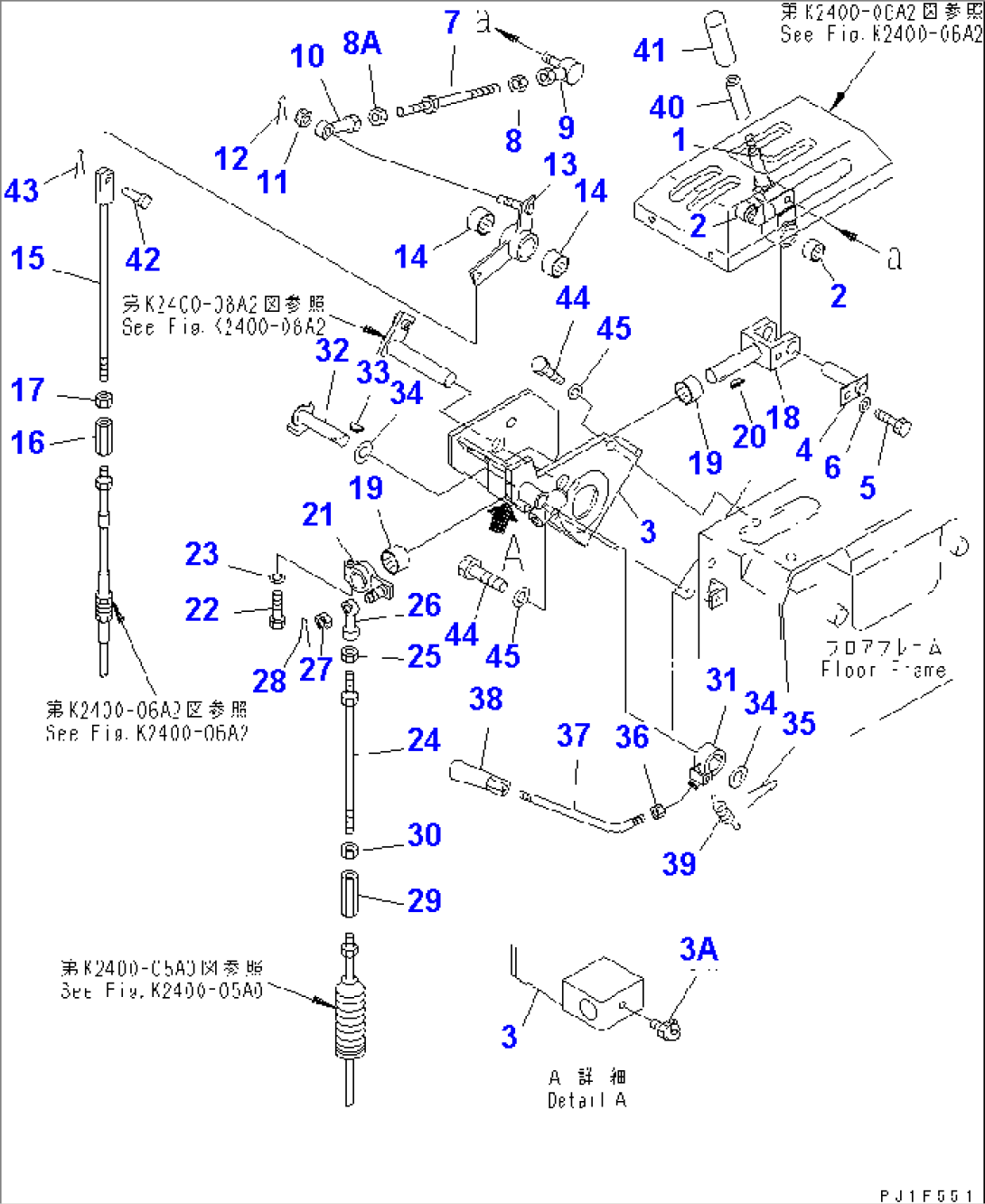 TRANSMISSION CONTROL LEVER (SALTY RESISTANT SPEC.FOR TOKUYAMA)(#37663-)