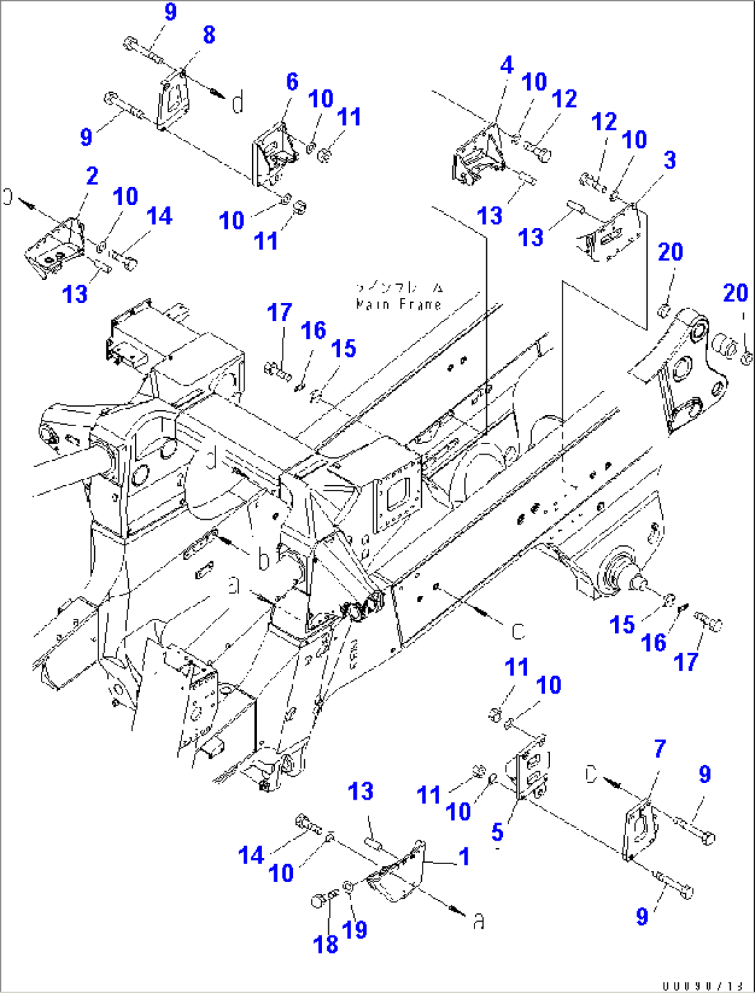 MAIN FRAME (BRACKET) (ADDITIONAL FILTER)(#7749-)