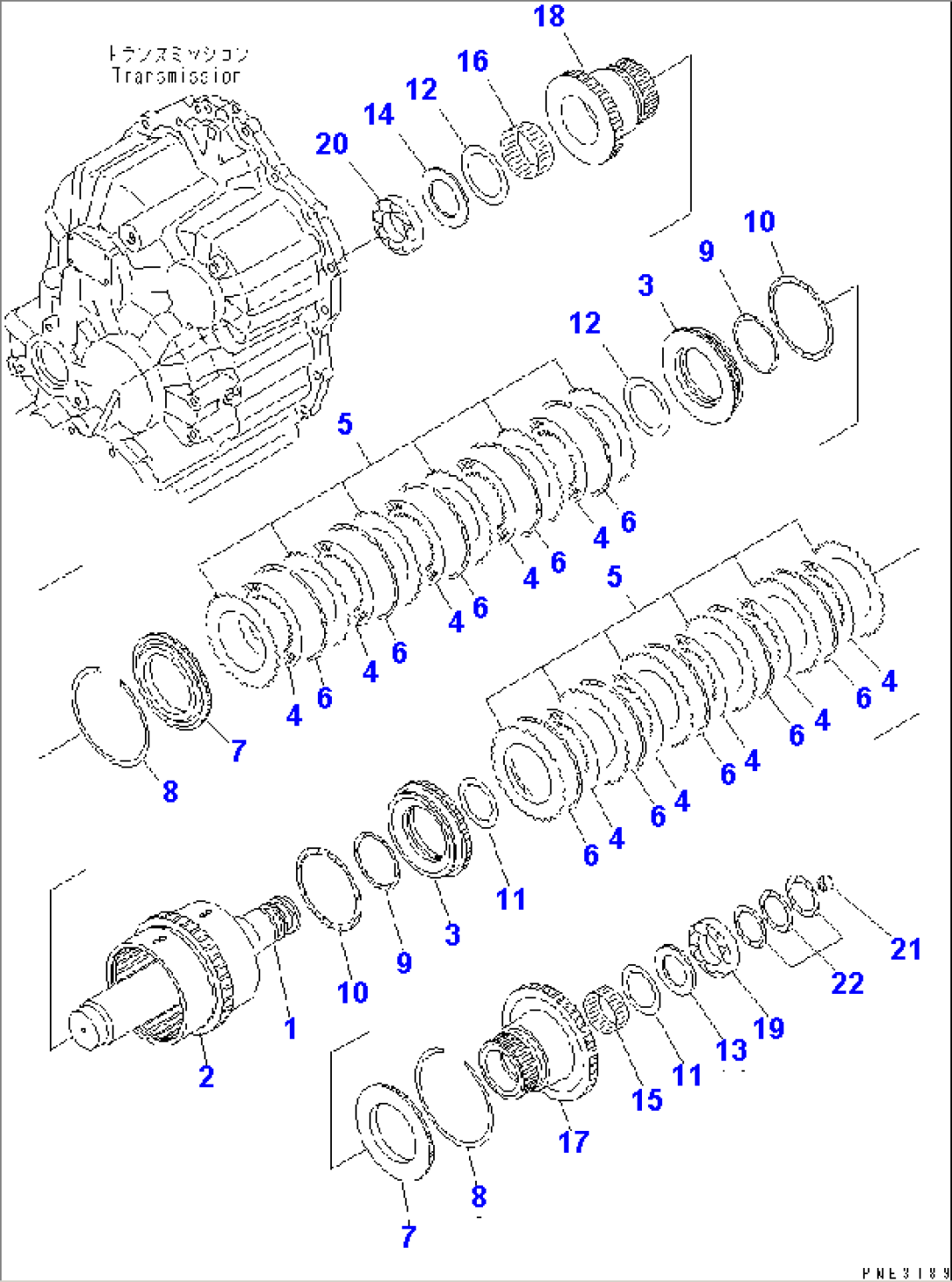 TRANSMISSION (3RD AND 4TH CLUTCH)