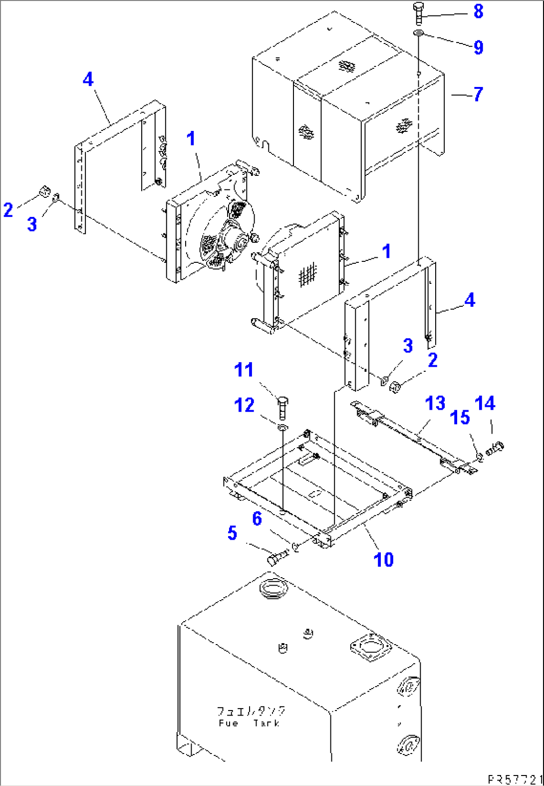 AIR CONDITIONER (2/10) (CONDENSOR AND MOUNTING PARTS)(#4630-)