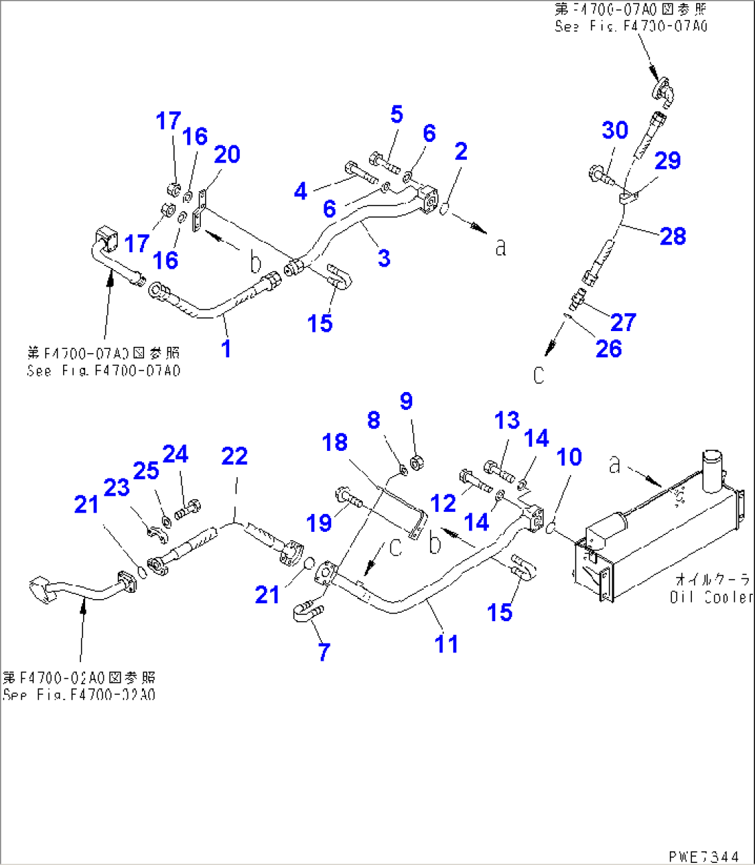 TORQUE CONVERTER AND TRANSMISSION LINE (OIL COOLER PIPING)(#50001-52000)