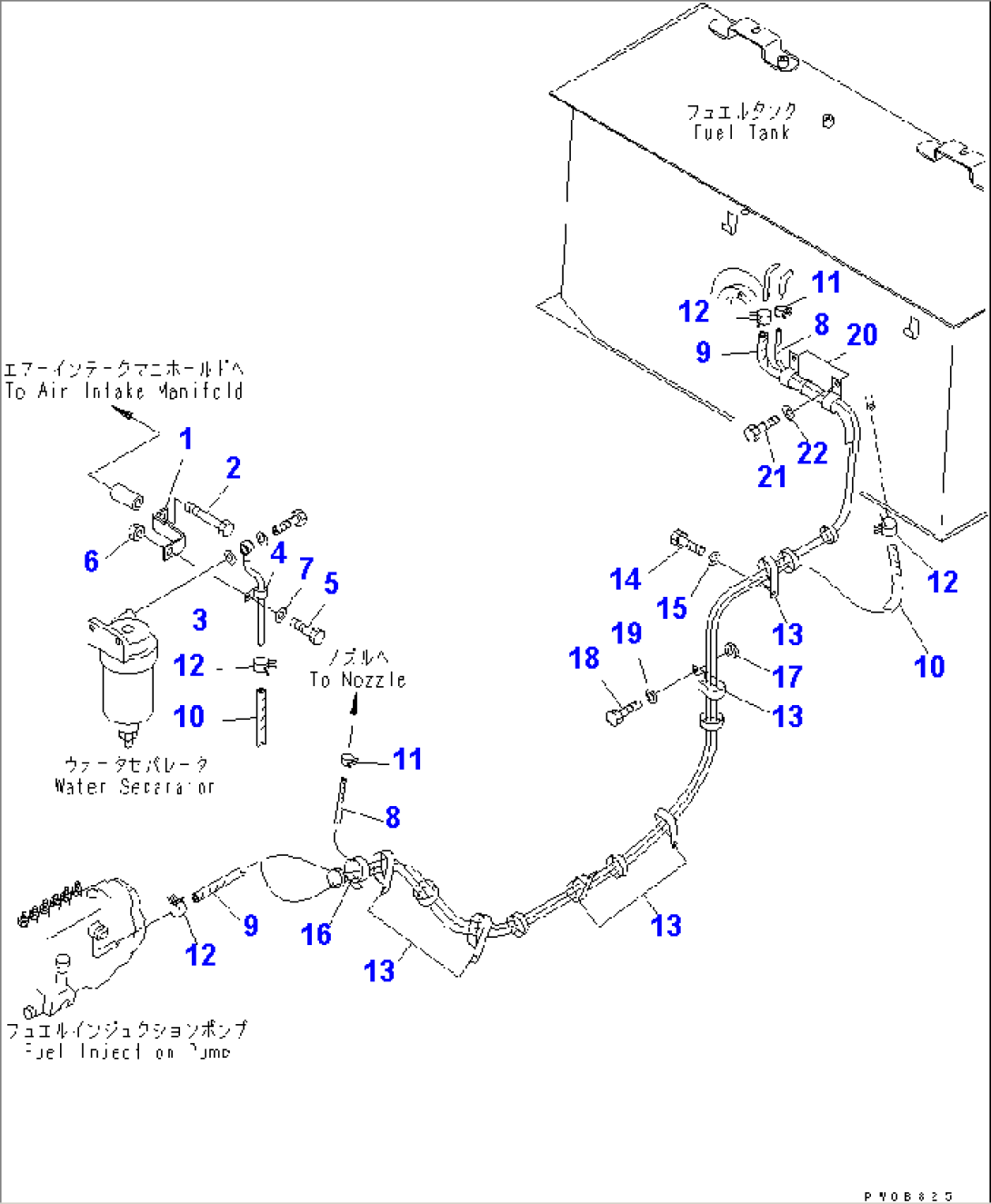 FUEL LINE (FOR WATER SEPARATOR)(#65001-)