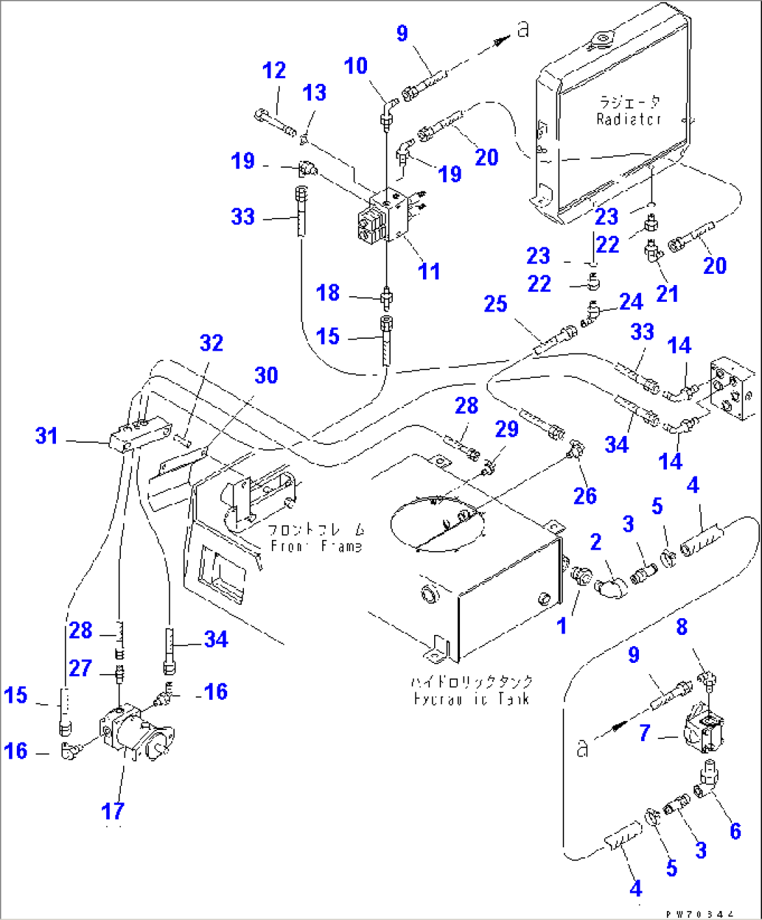 VIBRATION PIPING (FRONT LINE)