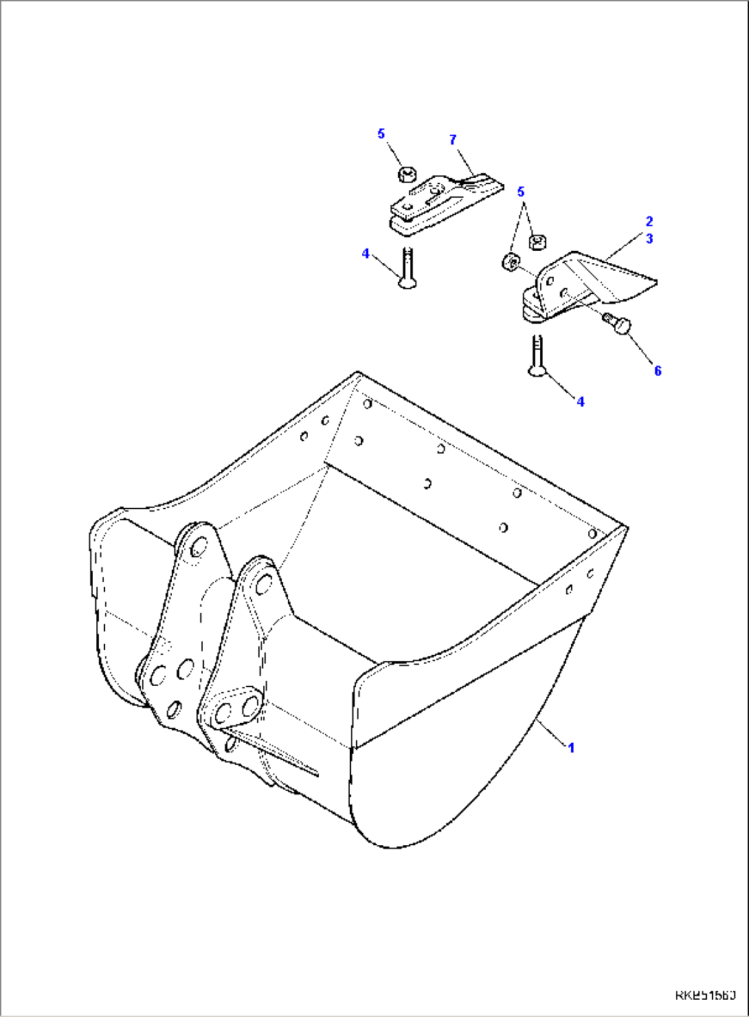 BUCKET (L=800 mm)