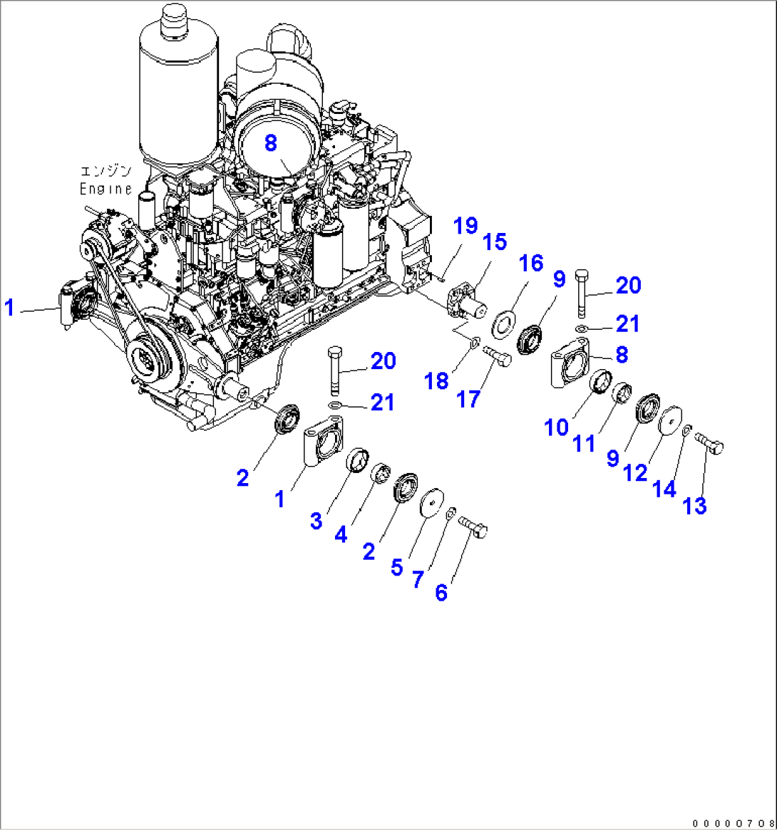 ENGINE MOUNTING(#11001-)